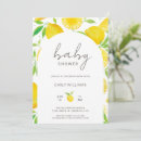 Search for lemon baby shower invitations Greenery