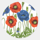 Search for blue poppy stickers Red