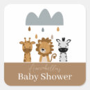 Search for zebra print baby shower stickers Lion