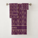 Search for art deco bath towels Purple