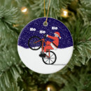 Search for bike christmas tree decorations Santa claus