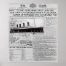 Search for headlines posters Titanic