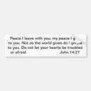 Search for no jesus no peace bumper stickers Bible