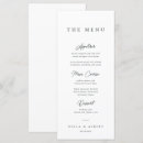 Search for minimalist wedding menus Neutral
