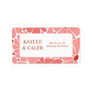 Search for retro wedding return address labels Groovy
