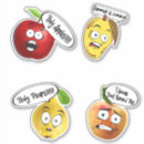 Search for funny vegetables stickers Fruit
