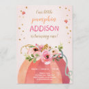 Search for gold pumpkin invitations Pink and gold