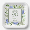Search for 90th birthday plates Flowers