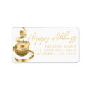 Search for baubles return address labels Red