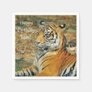Search for tiger napkins Happy birthday