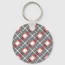 Search for red white black key rings Geometric