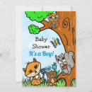Search for forest baby shower invitations Squirrel