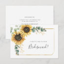 Search for sunflower bridesmaid cards Botanical