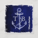 Search for sailor business cards Navy blue