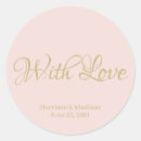 Search for blush gold wedding stickers Elegant