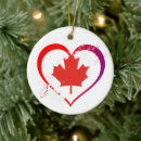 Search for maple christmas tree decorations Canadian