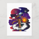 Search for space rocket postcards Planets