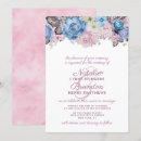 Search for floral wedding invitations Dusty blue
