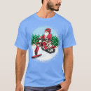 Search for santa claus on a motorcycle tshirts Vacation
