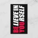 Search for believing business cards Believe in yourself