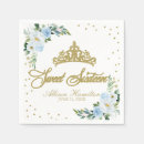 Search for sweet 16 napkins Watercolor