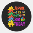 Search for birthday month stickers Autism