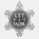 Search for let it snow christmas tree decorations Black and white