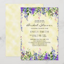 Search for purple floral bridal shower invitations Botanical