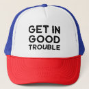 Search for trouble hats Funny