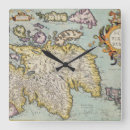 Search for british map clocks Vintage