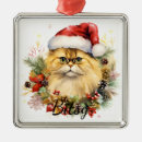 Search for long haired cat christmas tree decorations Orange