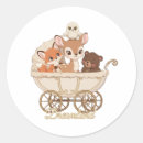 Search for vintage fox stickers Woodland animals