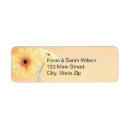 Search for gerbera daisy wedding return address labels Flower