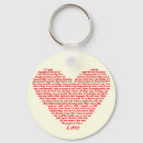 Search for love word key rings Heart