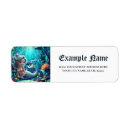 Search for sea life return address labels Mermaid