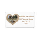 Search for swan return address labels Heart