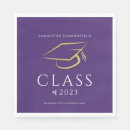Search for purple and gold napkins Graduate