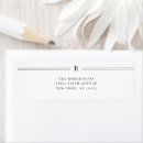 Search for classic wedding return address labels Minimalist