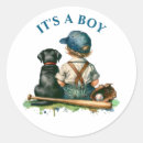 Search for boys black blue baby shower stickers It's a boy