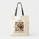 Search for house of the dragon tote bags Fire and blood