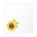 Search for watercolor sunflower notepads Flowers