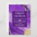 Search for purple geode wedding invitations Purple and gold