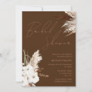 Search for bohemian bridal shower invitations Terracotta