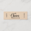 Search for drink ticket business cards Rustic