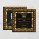 Search for mens 70th birthday invitations Black