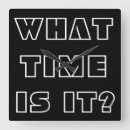 Search for funny office clocks Typography
