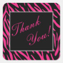 Search for zebra print wedding stickers Thank you