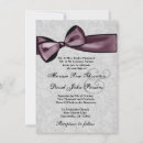 Search for plum and silver wedding invitations Grey