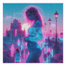 Search for neon city posters Vaporwave