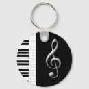 Search for musician keychain key rings Black and white